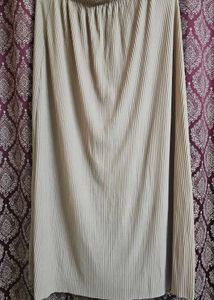 Beige A-line Skirt