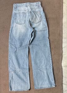 H&amp;M Wide Leg Light Wash Jeans
