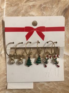 Pack Of 3 Christmas Earrings