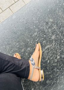 Stylish T-Strap Sandals party wear flat