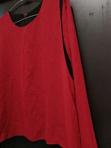 Chic Red &amp; Black Top