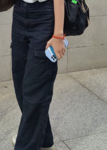 H&amp;m Black Cargo Pants
