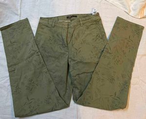 Vintage Olive Green Mid rise Pants