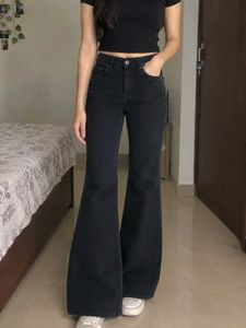 Flared Black Jeans Bell Bottom