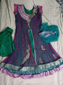 Embellished Anarkali Set Partywear