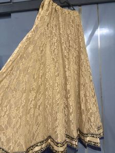 Elegant Navy Blue Embroidered Frock