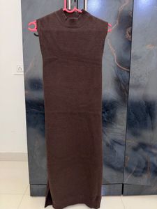 Sleeveless bodycon Neck Knit Dress