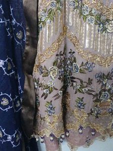 Designer Sequined Kurta Set with Dupatta