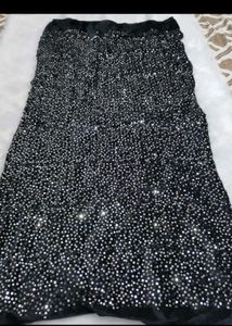 Sparkling Sequin Embellished blouse fabric