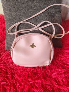 Cute Pink Bee mini Crossbody Bag