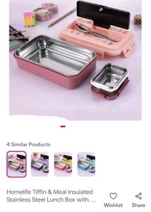 Pack Of 3 Stainless Steel Lunch Box...♥️