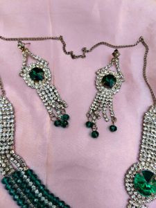 Emerald Green Necklace Set