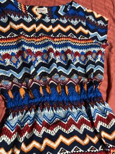 Multicoloured Short sleeve dress