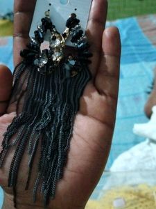 Beautiful Long Black Colour Earings