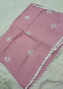 Elegant Peach Embroidered Kurta Set