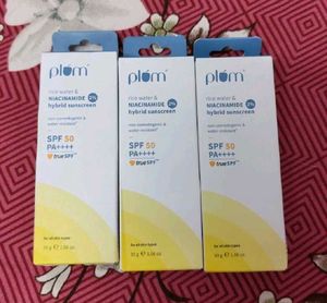 Plum Rice Water & Niacinamide Sunscreen SPF