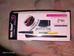 Combo of black and brown gel eyeliner,gel eyebrow