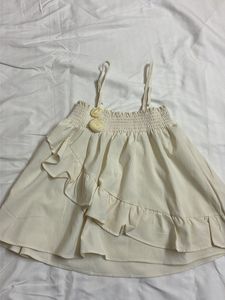 cute sleeves ballon top/skirt