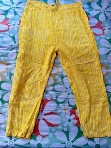 Yellow Cotton Kurta &amp; Pant