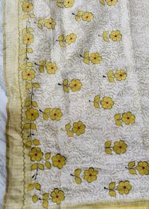 Elegant Floral Print Saree
