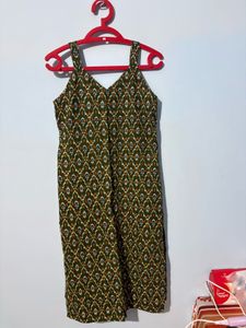 Boho Print Strappy Dress