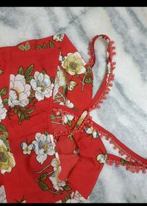 🍂🍁Red Floral Sundress