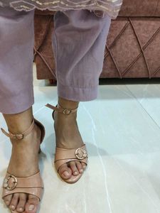 Elegant Pink Block Heels