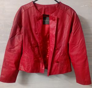 Red Leather Jacket | Winterwear