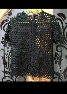 Elegant Black Lace Top