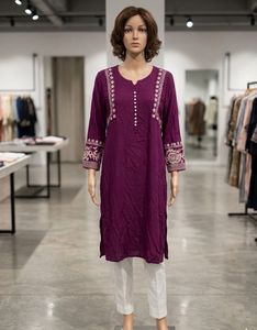 🌸Rayon Purple Kurta
