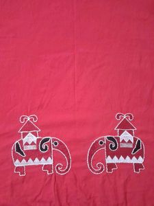 Elegant Red Kurta &amp; Pant  Set