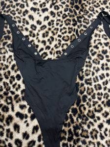 Black Studded Bodysuit