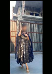 beautiful brokade kurta with dupatta