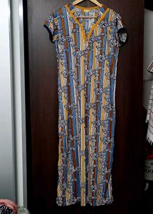 Vintage Striped Floral Nightgown