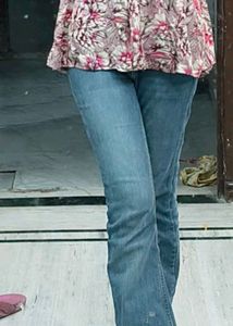 Flared Denim Jeans