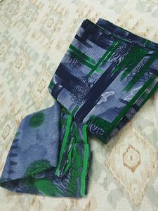 Blue & Green Abstract Print suit