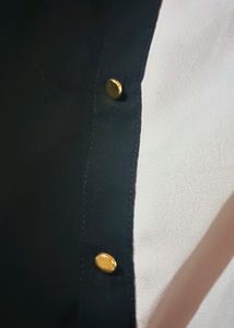 Black And White Chiffon Shirt