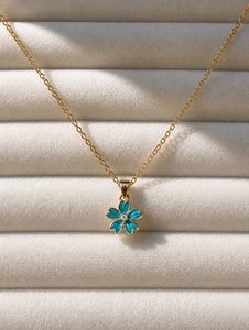 Blue Flower Pendant
