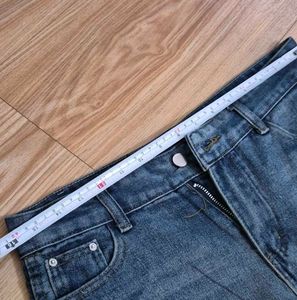 baggy flared denim stone wash jeans