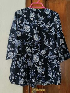 Floral Button-Down Top