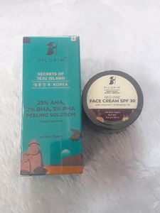 Pilgrims Face Serum And Face cream Combo