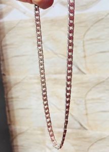 Silver Curb Chain Necklace