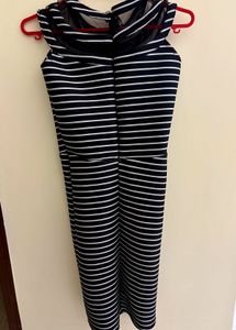 Striped Sheath Strechable Dress