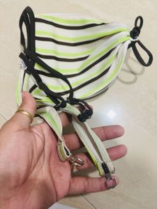 Striped bikini top