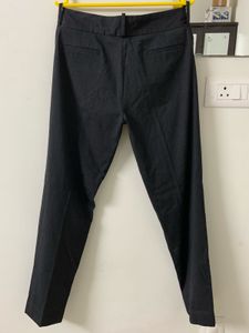 Van Heusen Dark Grey Striped Trousers