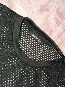 Black Fishnet Mesh Top