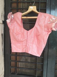 Partywear Saree/ Peach Saree/ Ethenic Saree