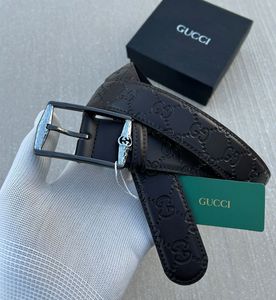 Gucci Embossed Leather Belt