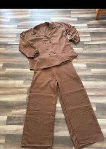 Chic Brown Corduroy Co-ord Set
