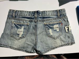y2k denim shorts